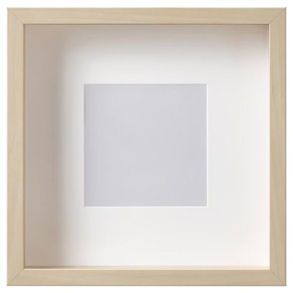 SANNAHED Birch Look Frame Wall or Tabletop Gallery Magic, 9¾" Square - Picture 1 of 3